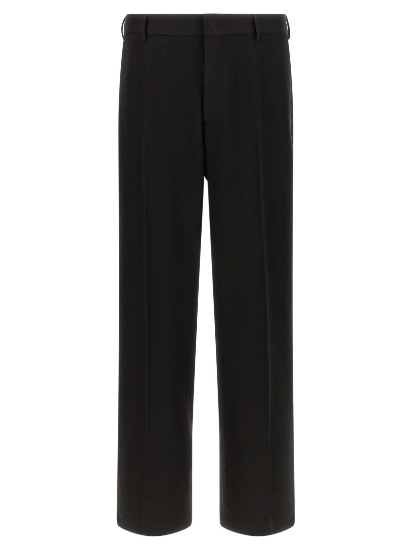 Black Flat Front Pants 1