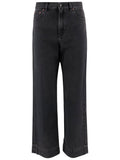 Dark Grey Relaxed High Rise Jeans 1