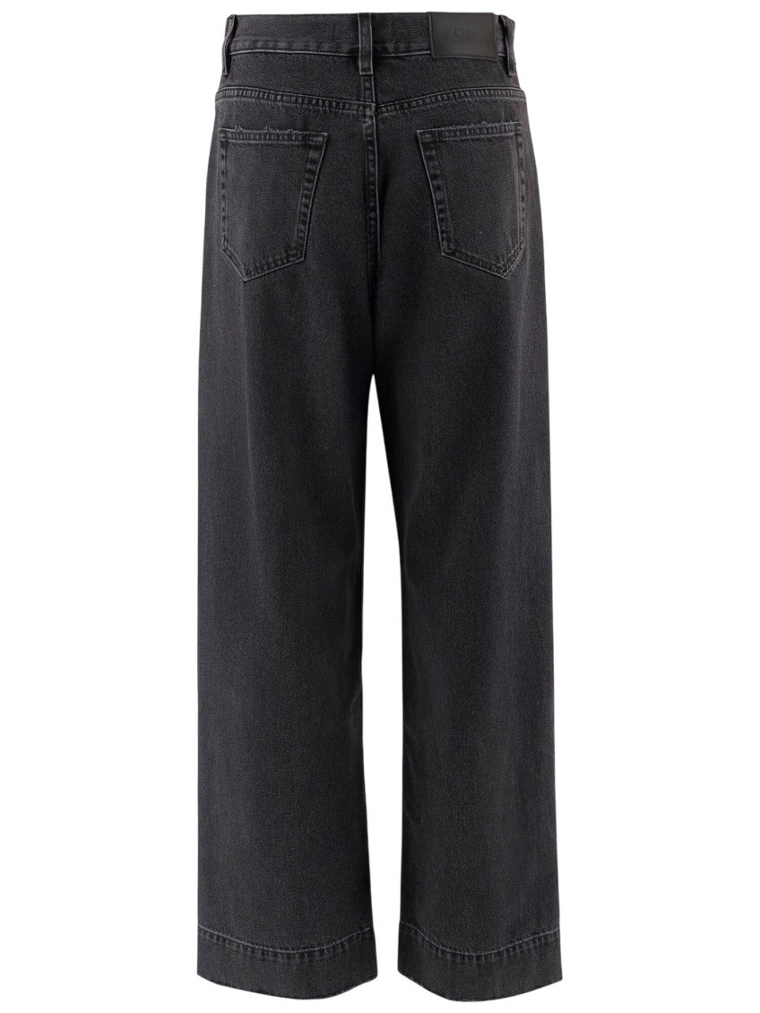 Dark Grey Relaxed High Rise Jeans 2