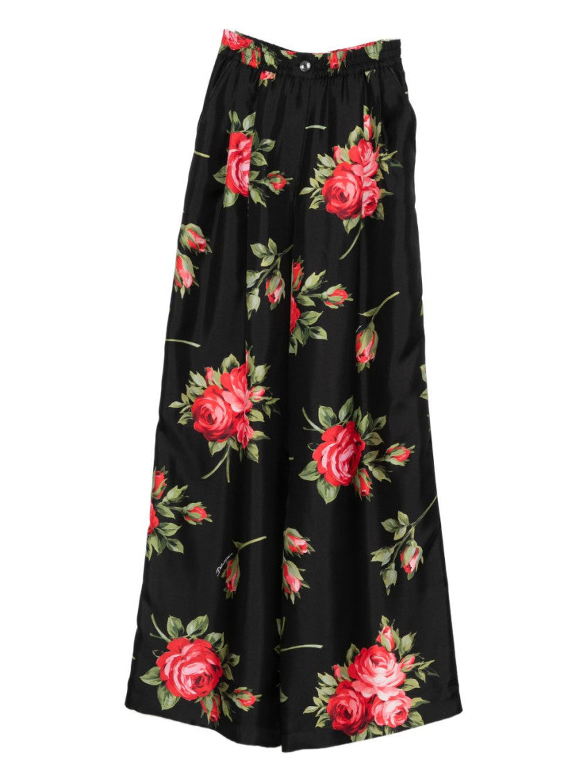 Black Floral Pant 1