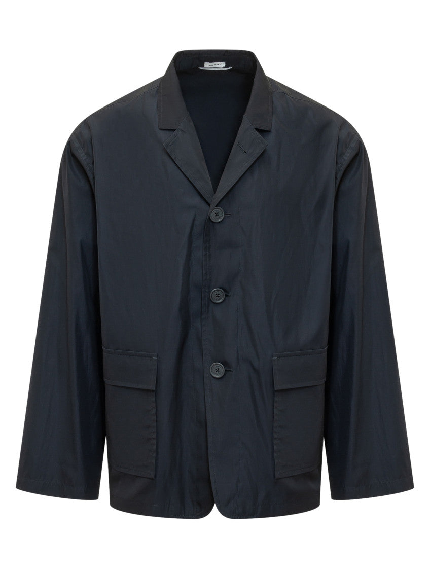 Dark Blue Notched Lapel Jacket 1
