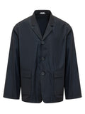 Dark Blue Notched Lapel Jacket 1