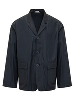 Dark Blue Notched Lapel Jacket 1