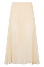 Beige Relaxed Flat Front Pants 1