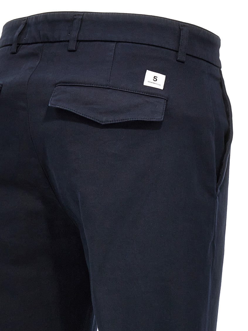 Navy Blue Slim Trousers 4