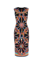 Multicolor Printed Midi Dress 1