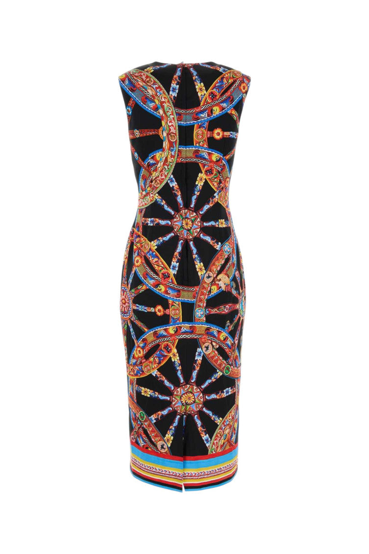 Multicolor Printed Midi Dress 2