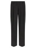 Black Straight Pleated Pants 1