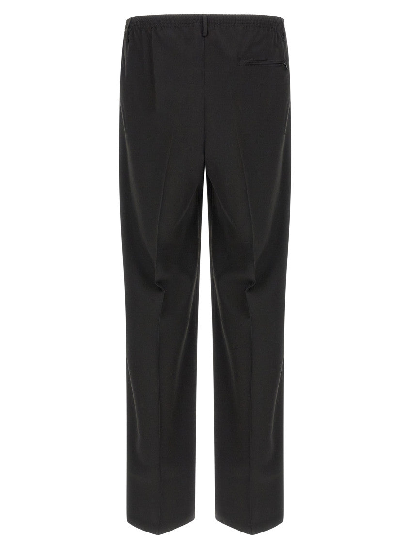 Black Straight Pleated Pants 2