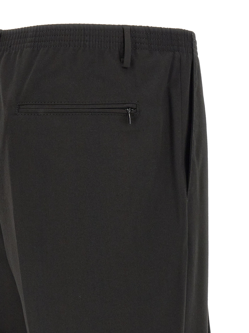 Black Straight Pleated Pants 4