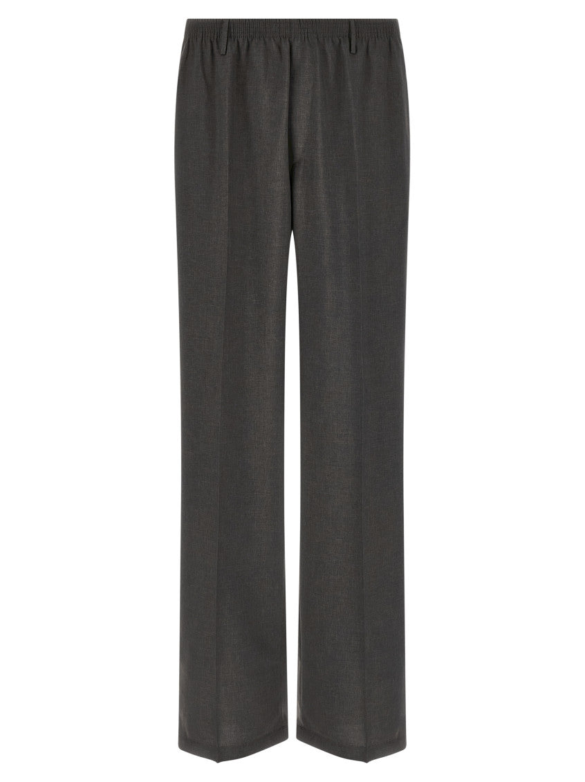 Dark Grey Straight Pants 1