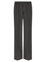 Dark Grey Straight Pants 1