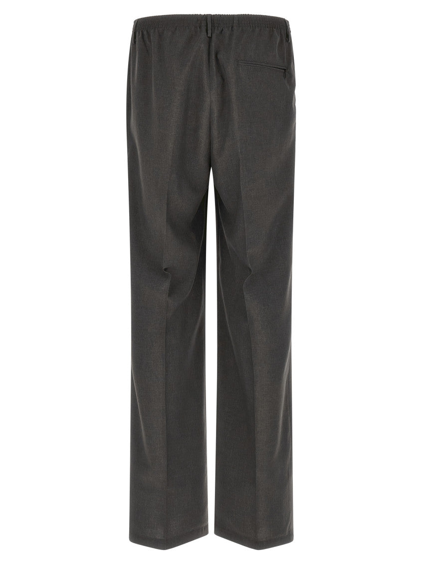 Dark Grey Straight Pants 2