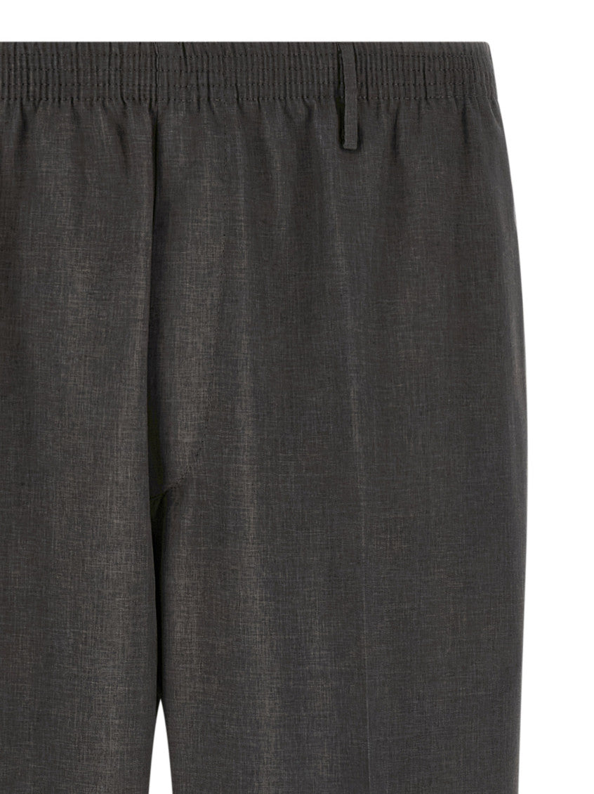 Dark Grey Straight Pants 3