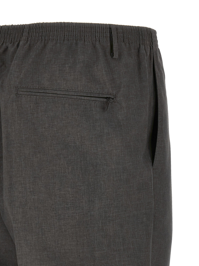 Dark Grey Straight Pants 4