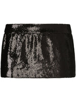 Black Embellished Mini Skirt 1