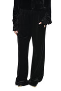 Black Relaxed Elasticated Pants 1