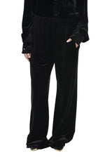 Black Relaxed Elasticated Pants 1