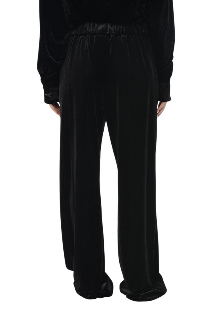 Black Relaxed Elasticated Pants 2