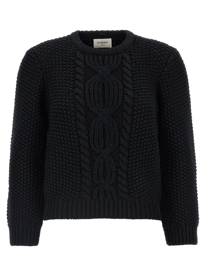 Black Crew Neck Sweater 1