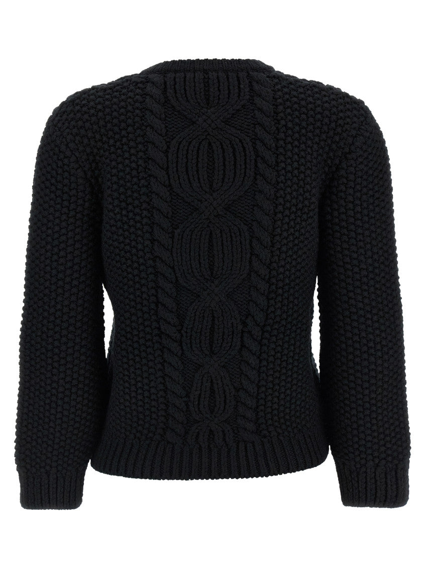 Black Crew Neck Sweater 2