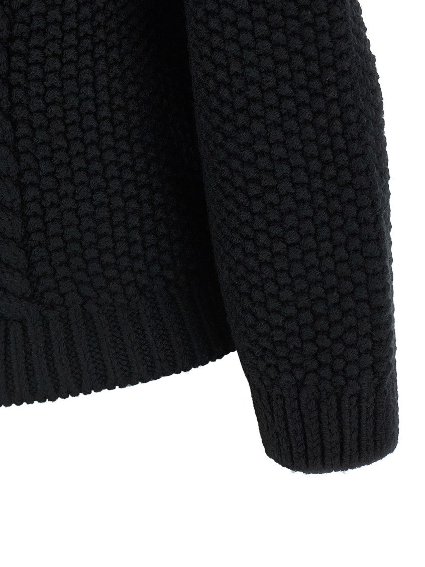 Black Crew Neck Sweater 4