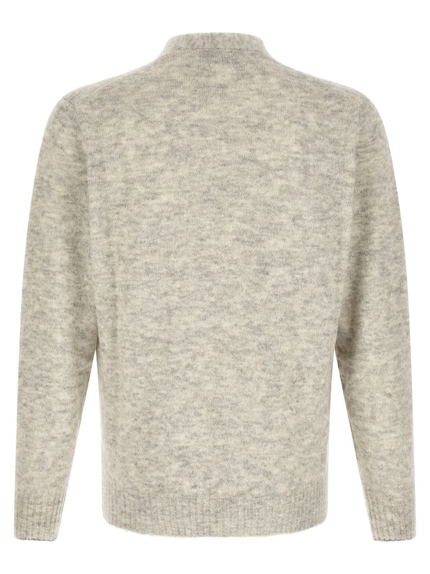 Grey V Neck Cardigan 2