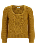 Mustard Yellow Knitted Sweater 1