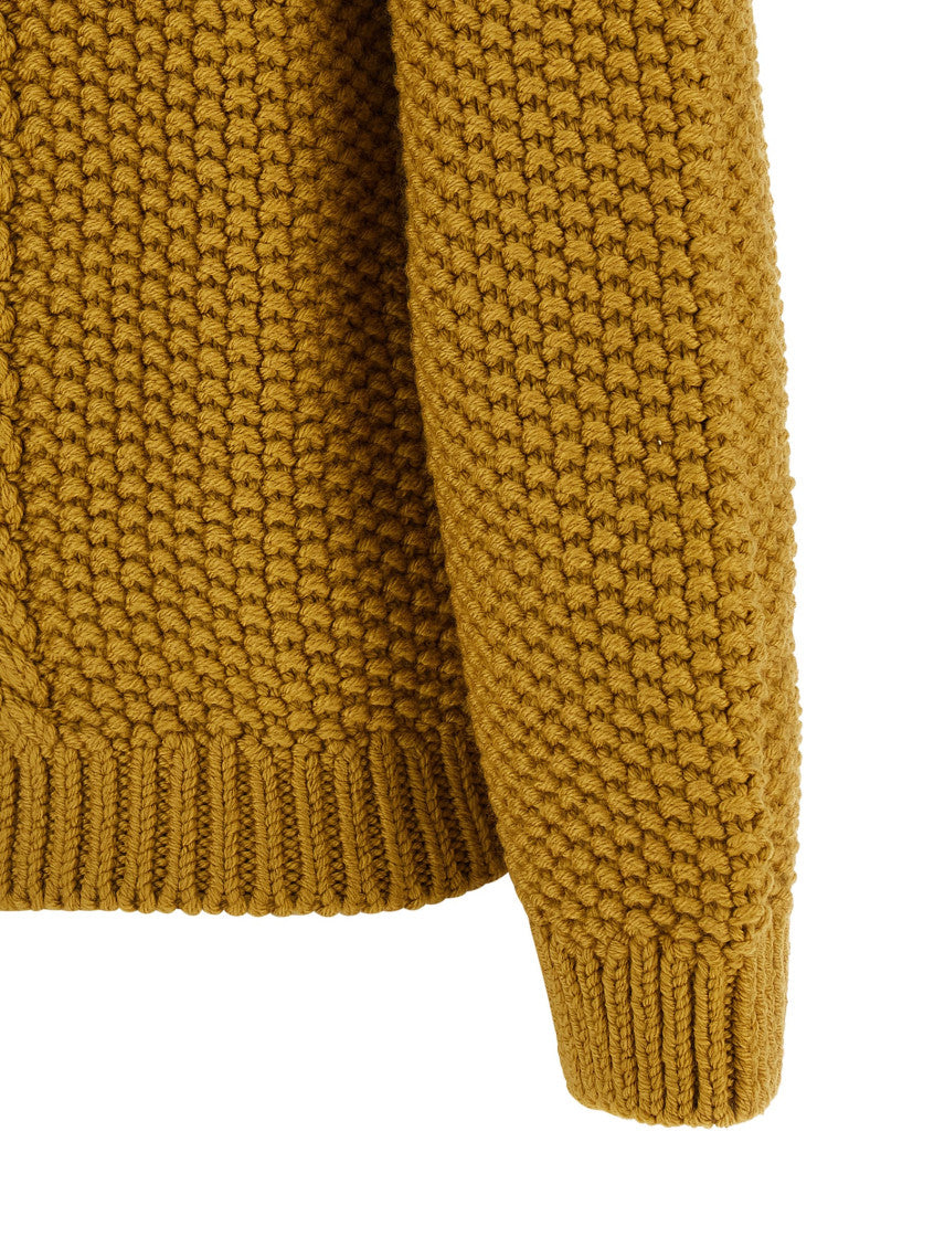 Mustard Yellow Knitted Sweater 4