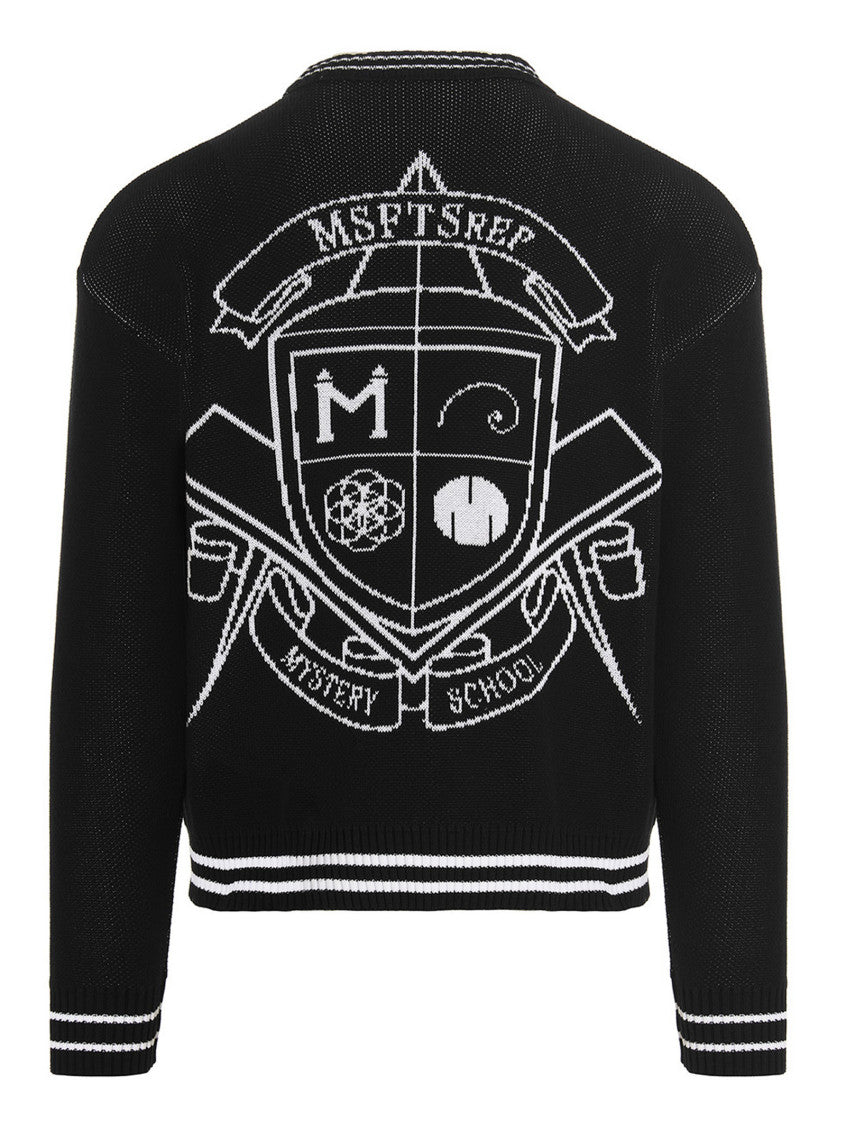 Black Jacquard Logo Sweater 2