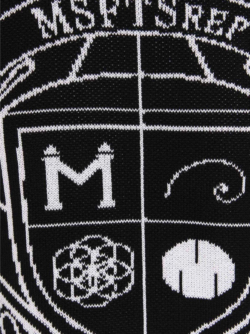 Black Jacquard Logo Sweater 4