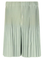Sage Green Pleated Shorts 1