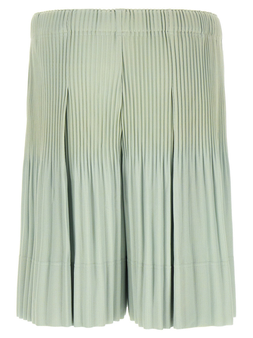 Sage Green Pleated Shorts 2