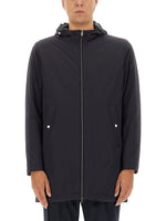 Dark Blue Hood Parka Jacket 1