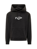 Black Relaxed Logo Hoodie 1
