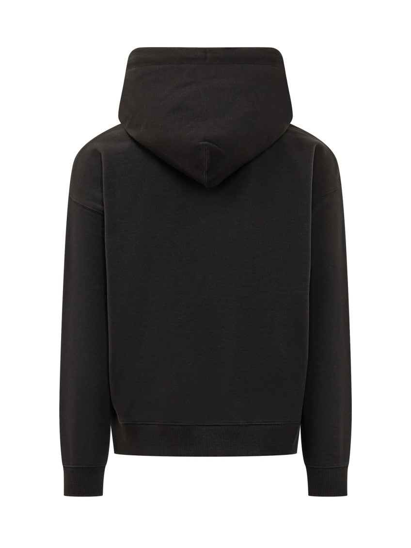Black Relaxed Logo Hoodie 2