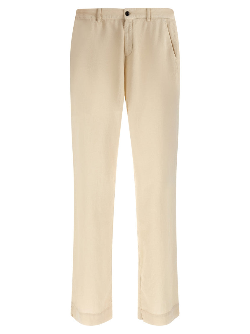 Light Beige Regular Trousers 1