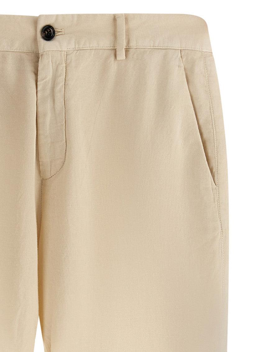 Light Beige Regular Trousers 3