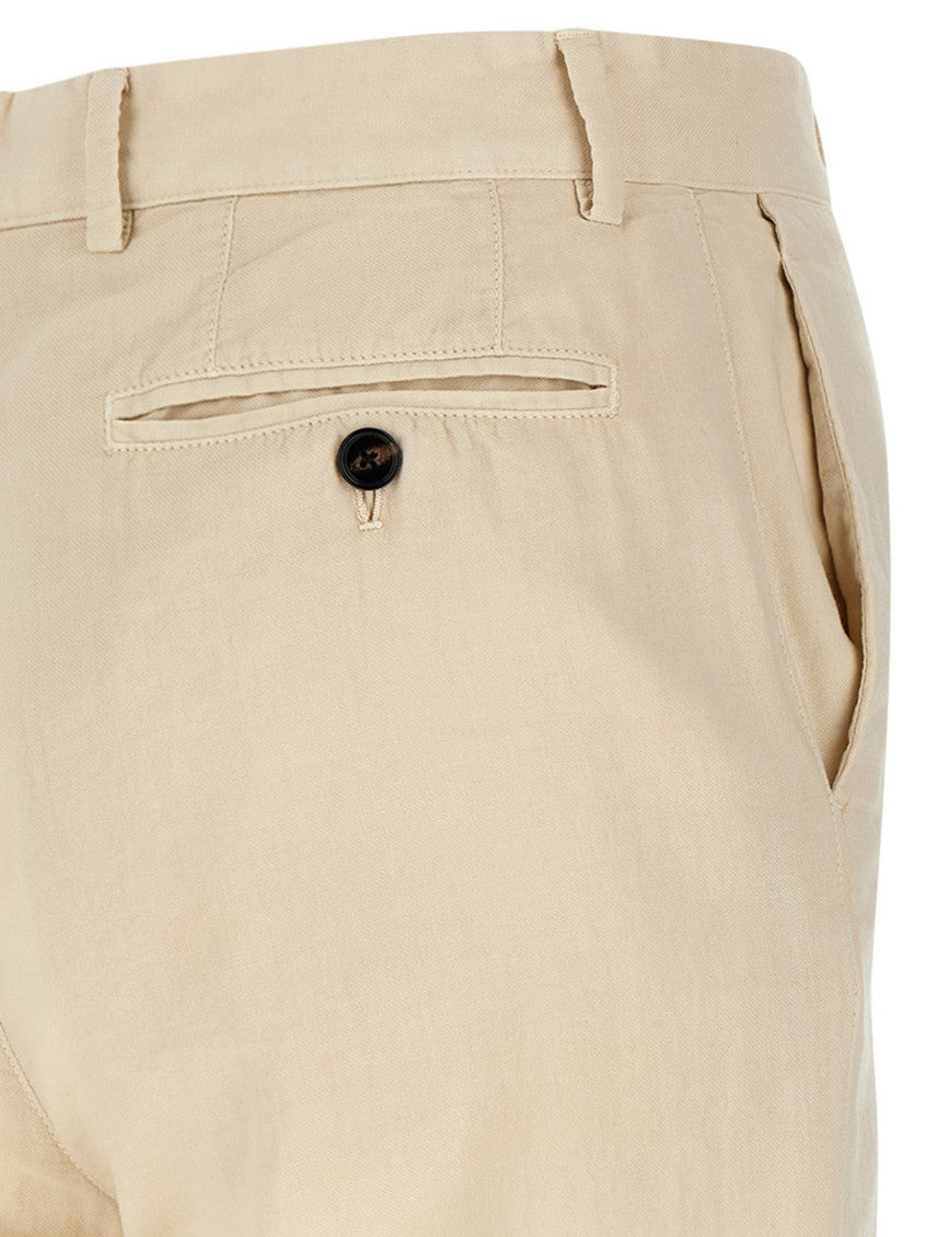 Light Beige Regular Trousers 4