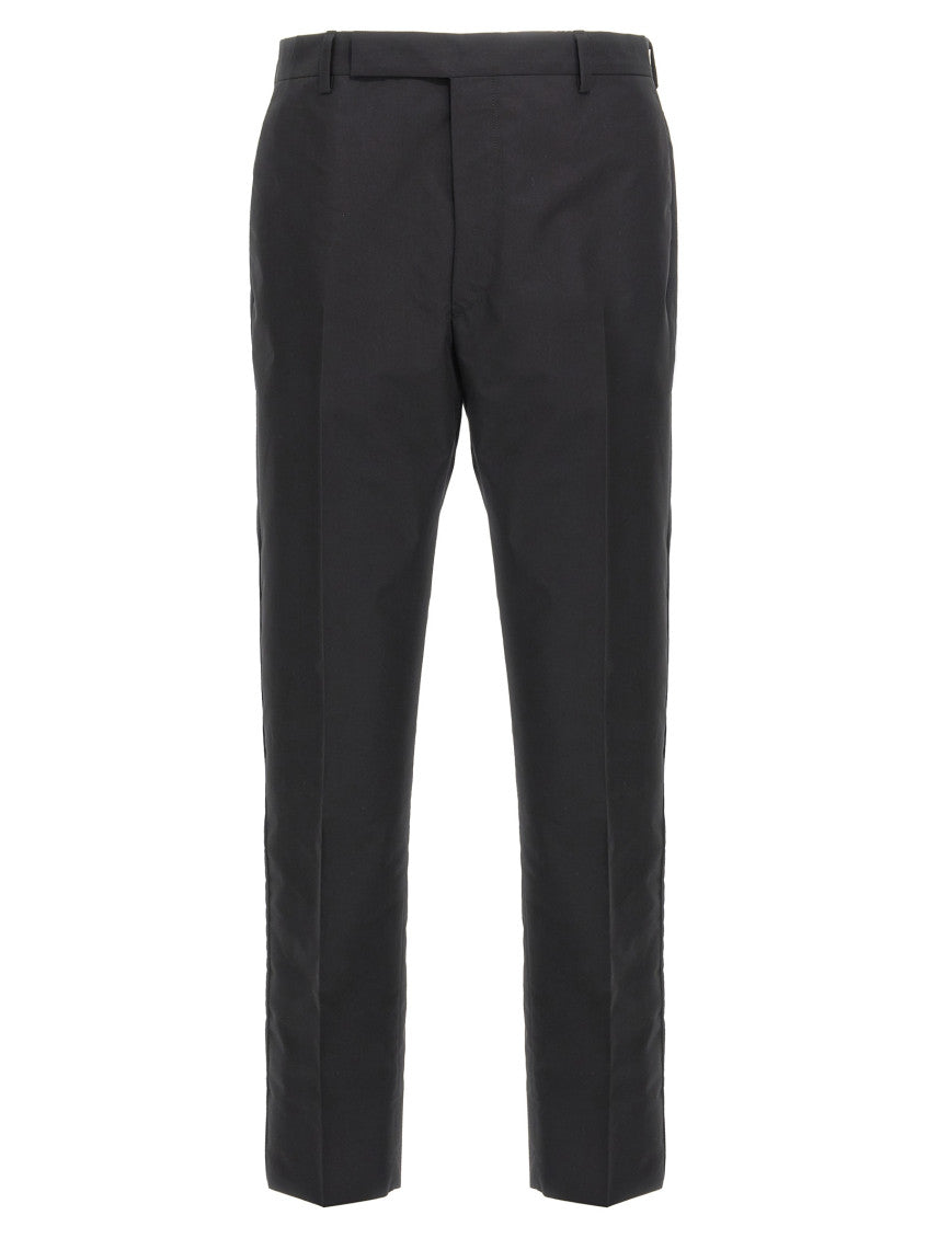 Black Flat Front Trousers 1