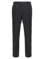 Black Flat Front Trousers 1