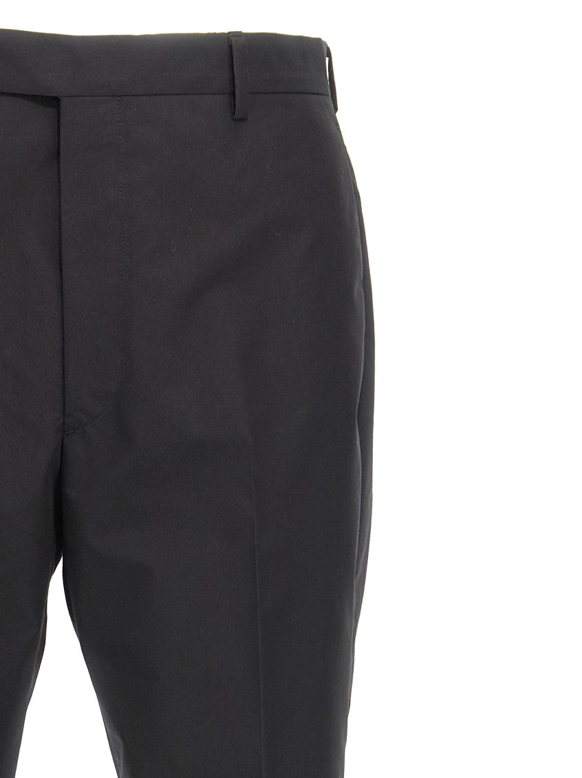 Black Flat Front Trousers 3