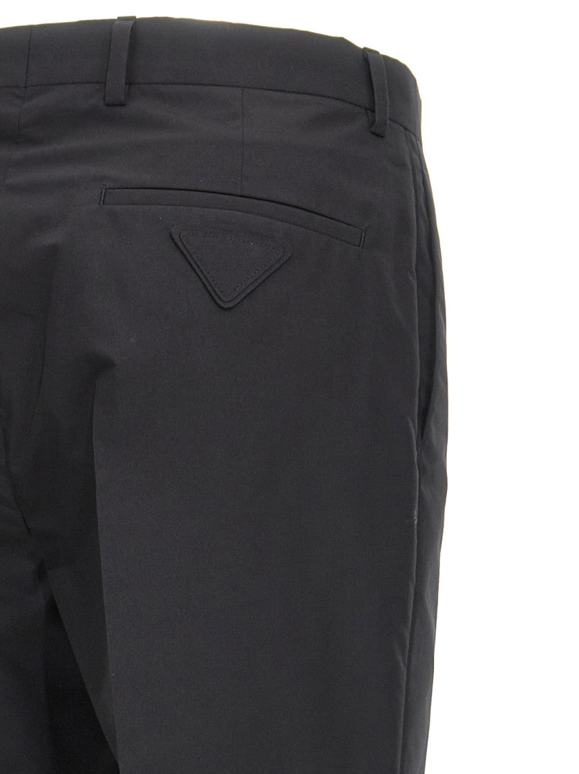 Black Flat Front Trousers 4