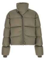 Green Quilted Down Jacket 1