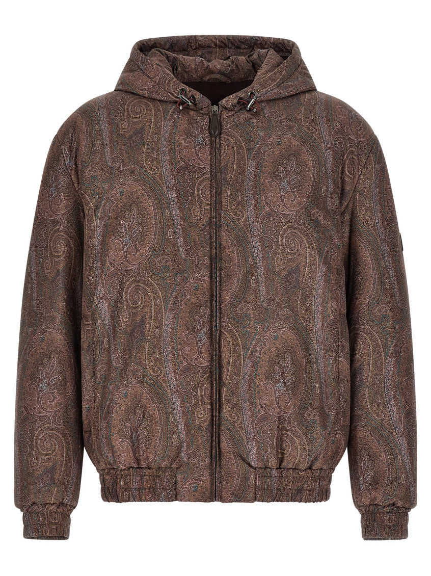 Brown Paisley Hood Jacket 1