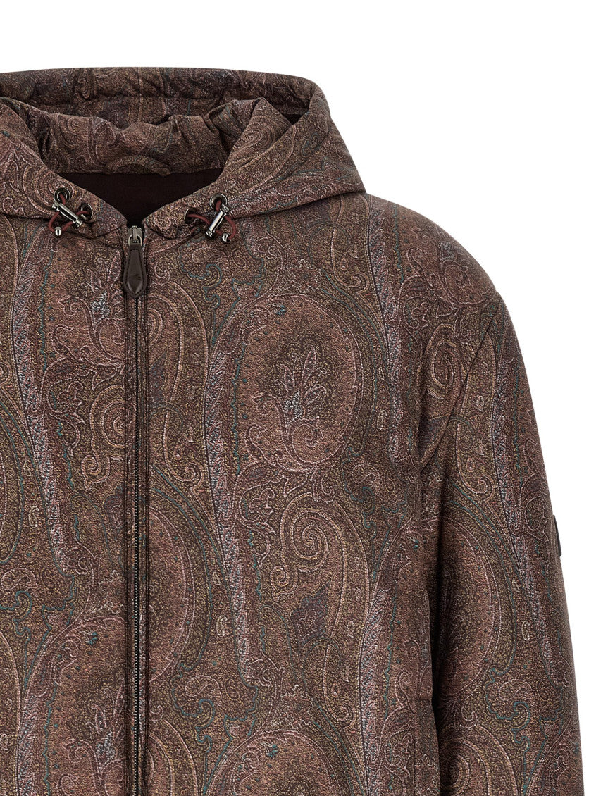 Brown Paisley Hood Jacket 3