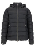 Black Quilted Down Jacket 1