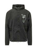 Black Logo Hood Jacket 1