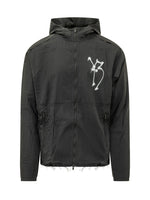 Black Logo Hood Jacket 1