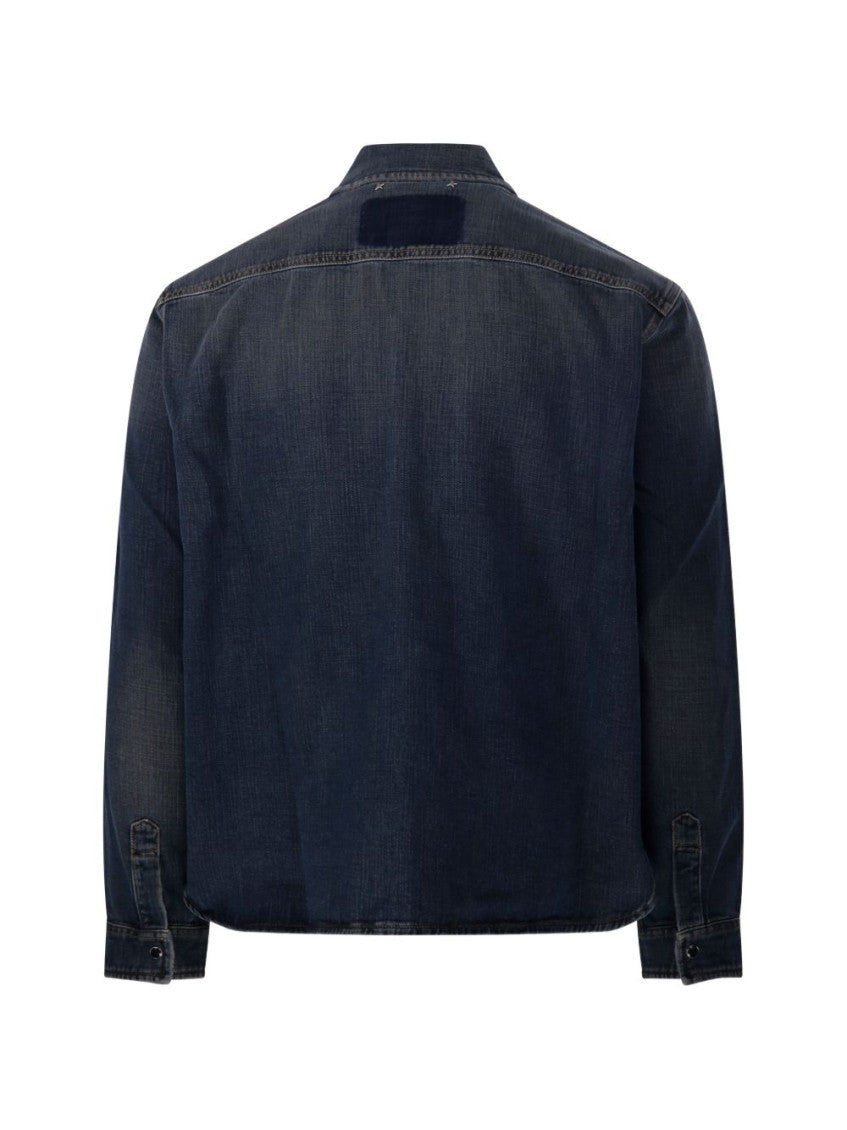 Blue Relaxed Denim Shirt 3